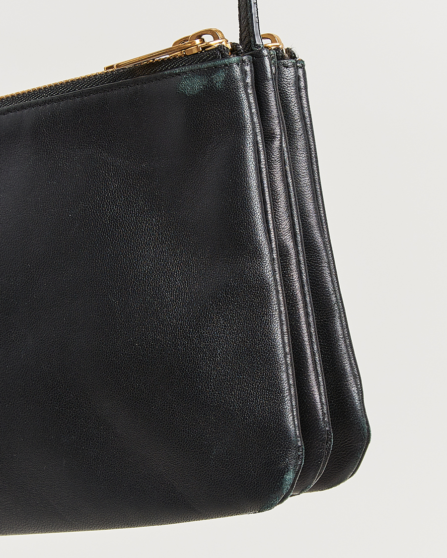 Herr | Pre-Owned & Vintage Bags | Celine Pre-Owned | Trio Bag Small Leather Black