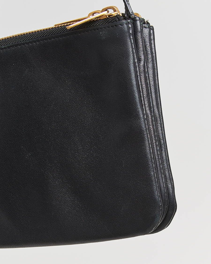 Herr | Celine Pre-Owned Trio Bag Small Leather Black | Celine Pre-Owned | Trio Bag Small Leather Black