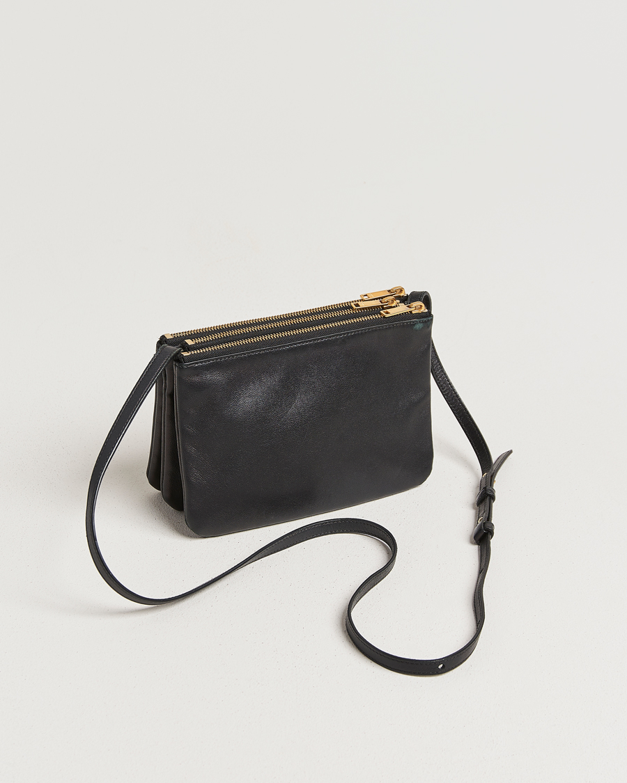 Herr | Pre-Owned & Vintage Bags | Celine Pre-Owned | Trio Bag Small Leather Black