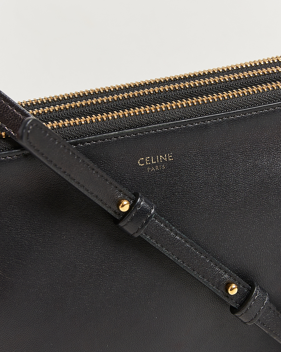 Herr | Pre-Owned & Vintage Bags | Celine Pre-Owned | Trio Bag Small Leather Black