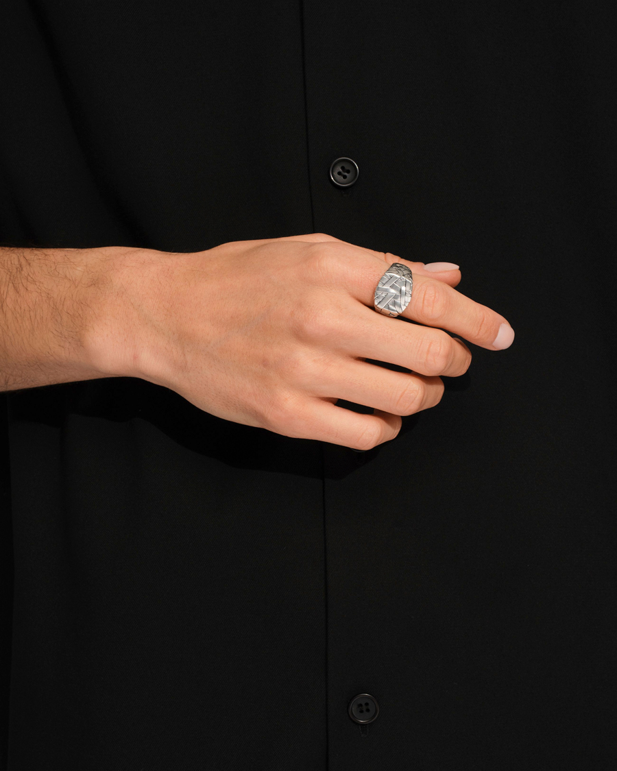 Herr | Smycken | Tom Wood | Quilt Ring Silver