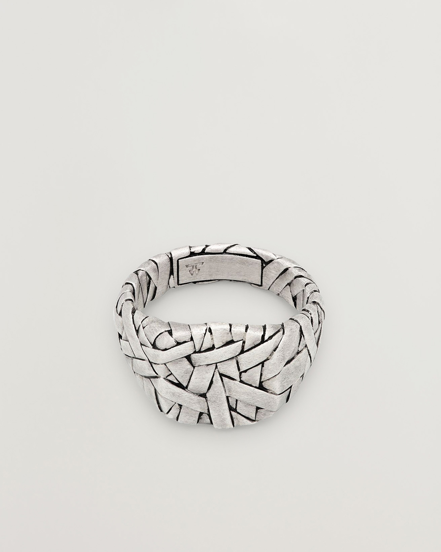 Herr | Smycken | Tom Wood | Quilt Ring Small Silver