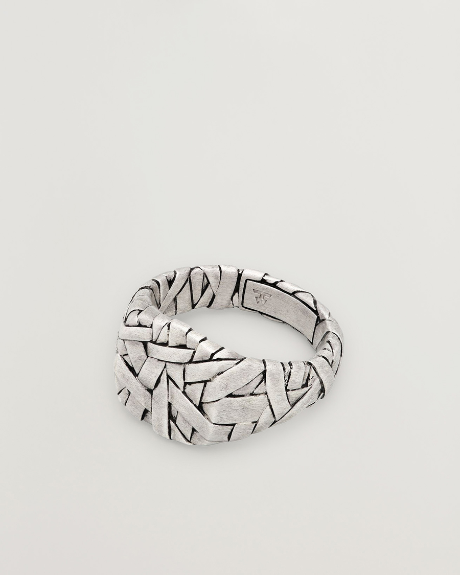 Herr | Smycken | Tom Wood | Quilt Ring Small Silver