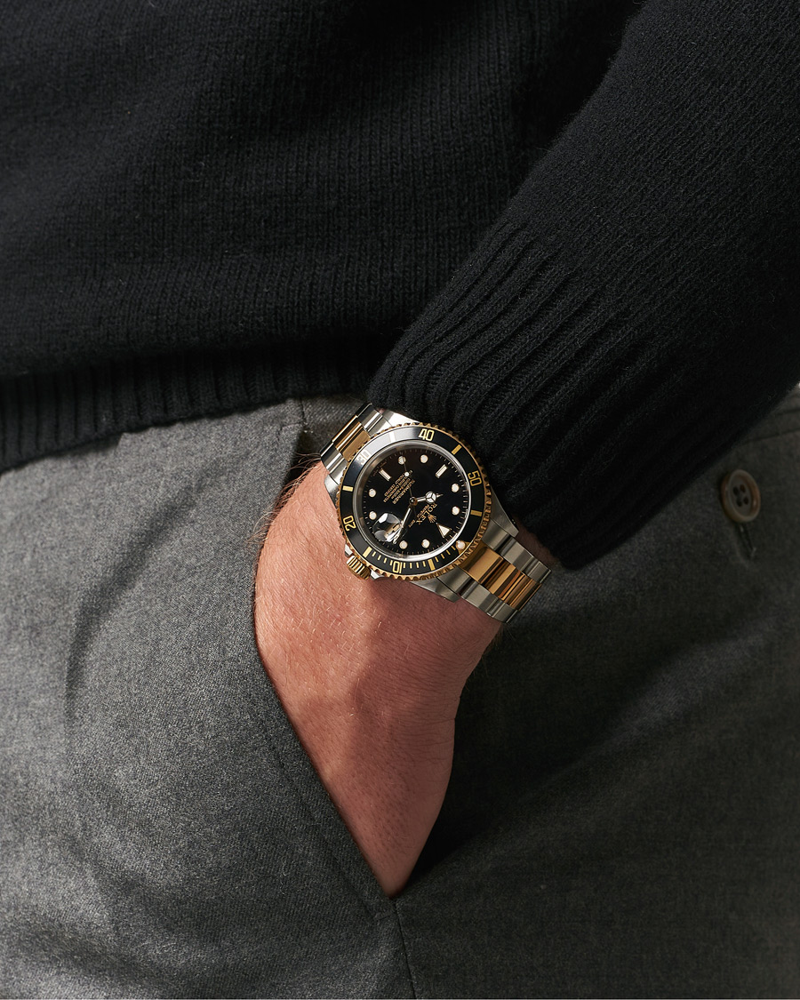 Herr | Rolex Pre-Owned Submariner Oyster Perpetual Two Tone Black | Rolex Pre-Owned | Submariner Oyster Perpetual Two Tone Black