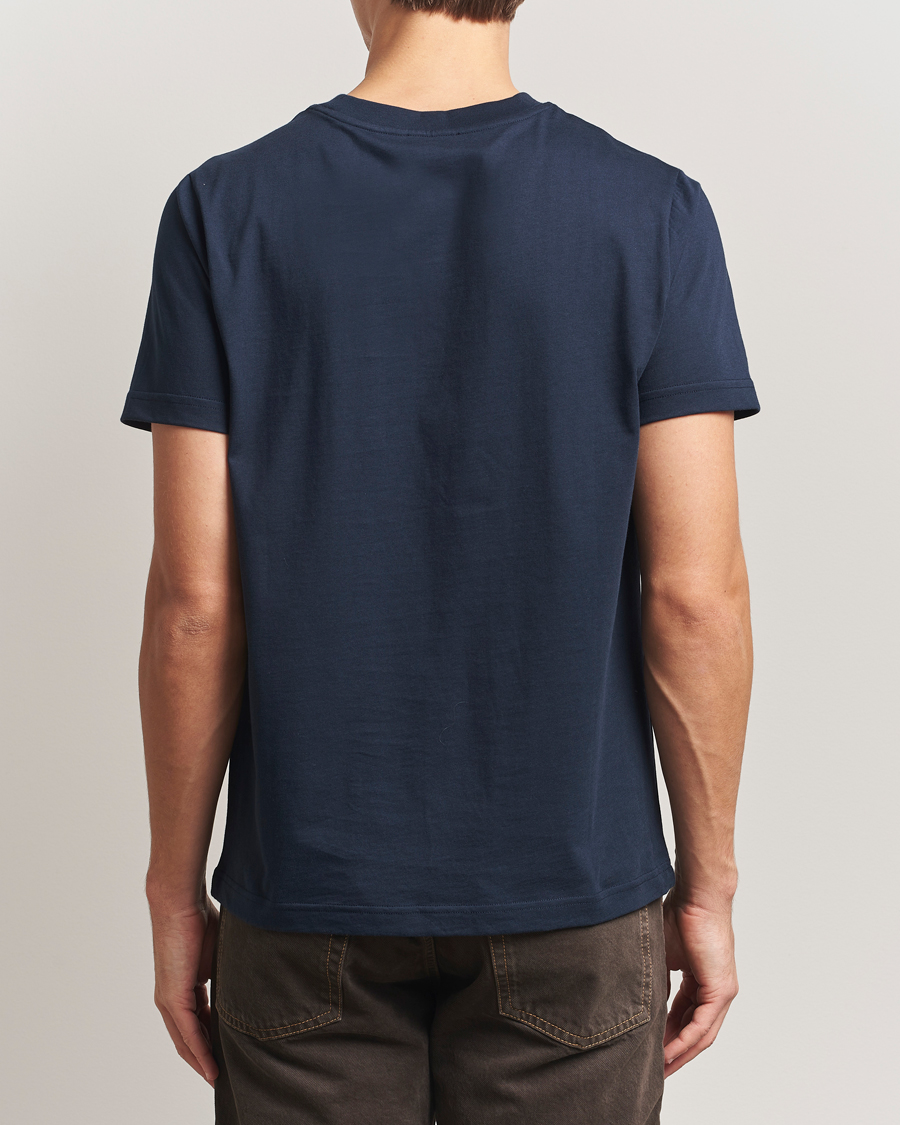 Herr | T-Shirts | A.P.C. | Embroidered APC T-Shirt Dark Navy
