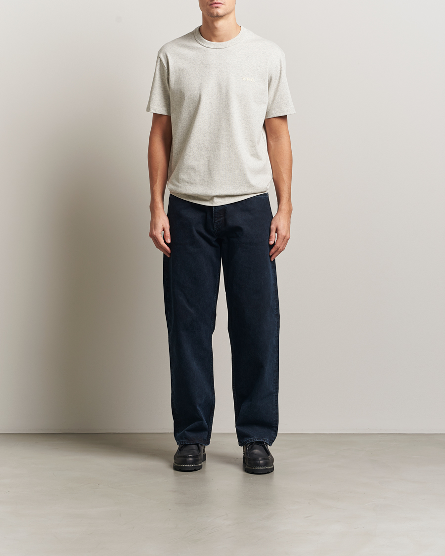 Herr | T-Shirts | A.P.C. | Boxy Fit Petit VPC T-Shirt Mastic Chine