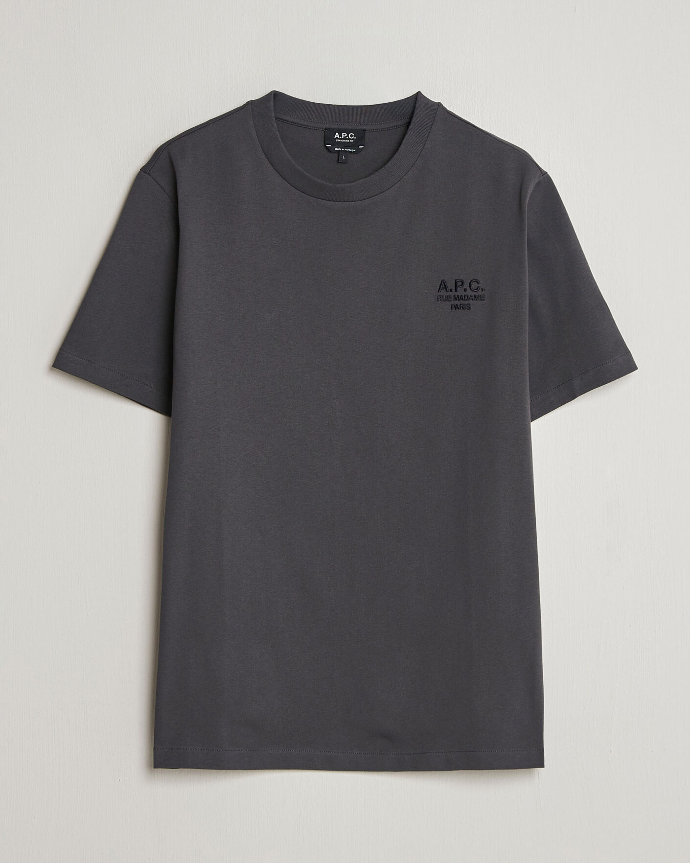 Herr | T-Shirts | A.P.C. | Rue Madame T-Shirt Faded Black