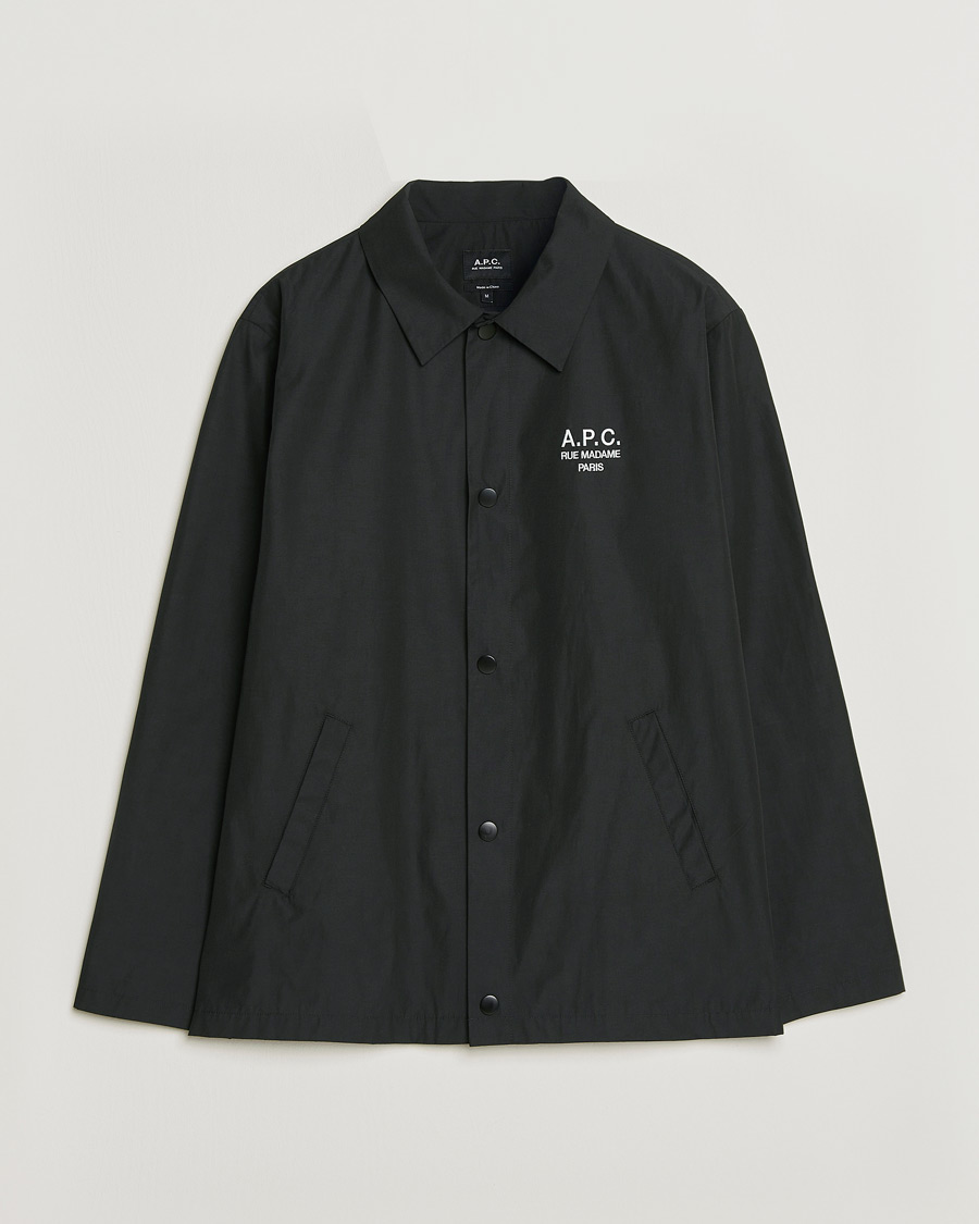 Herr | Jackor | A.P.C. | Rue Madame Coach Jacket Black