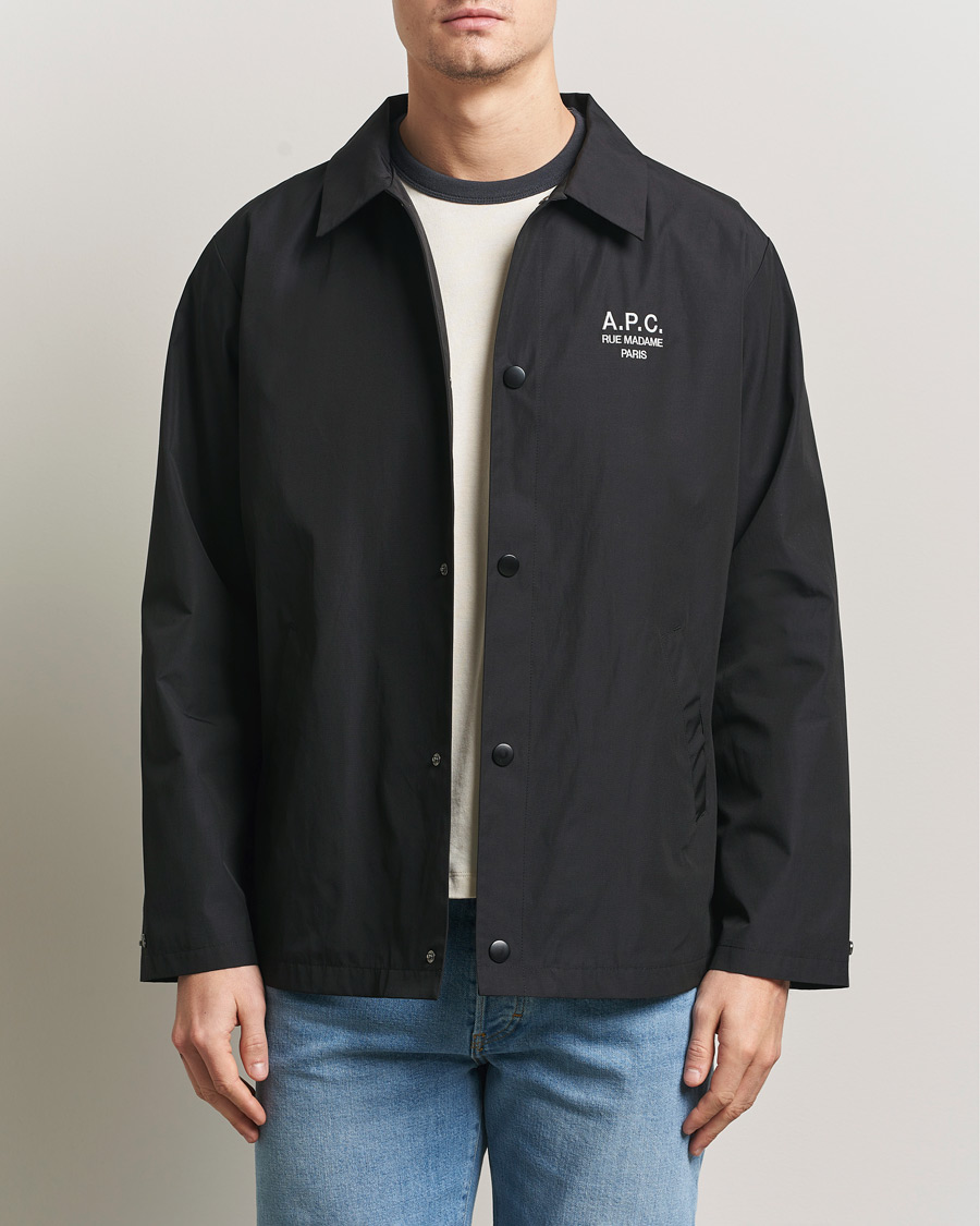 Herr | Jackor | A.P.C. | Rue Madame Coach Jacket Black