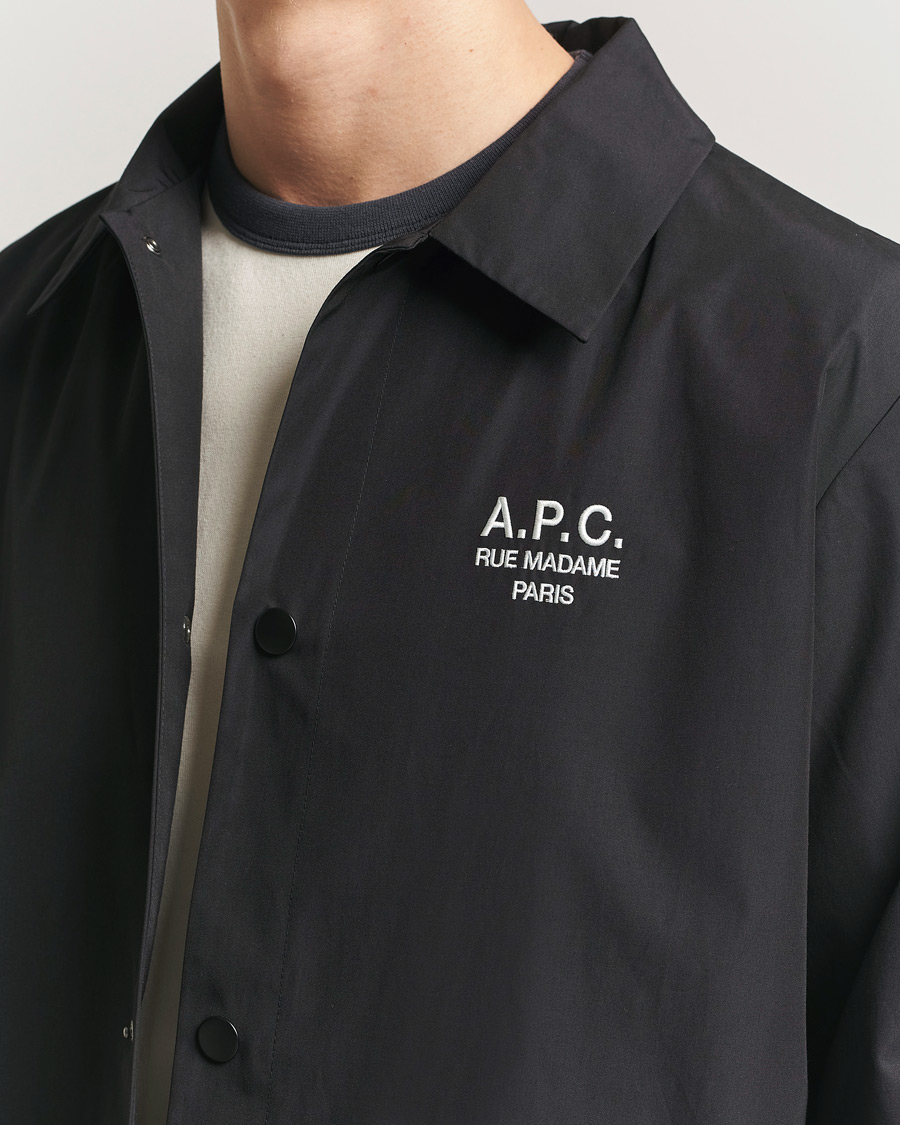 Herr | Jackor | A.P.C. | Rue Madame Coach Jacket Black