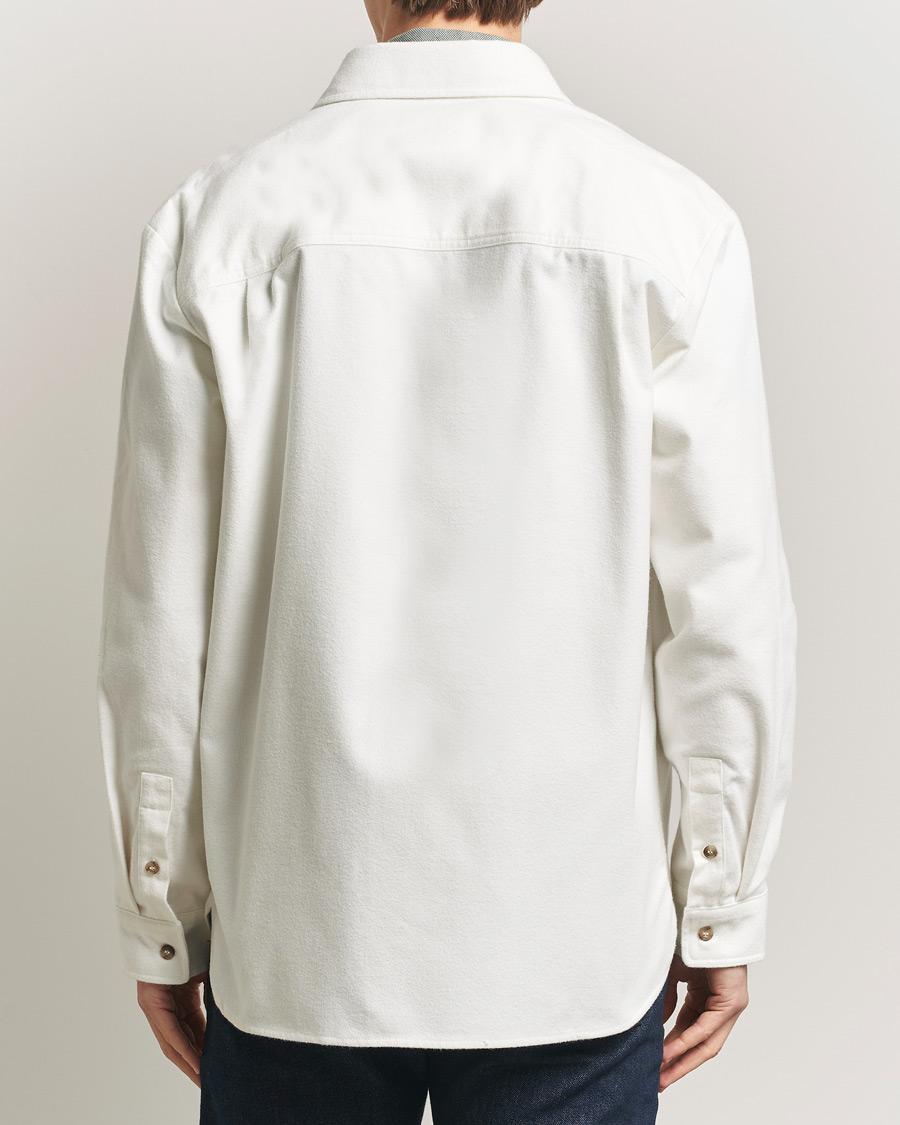 Herr | Skjortor | A.P.C. | Brushed Cotton Overshirt White