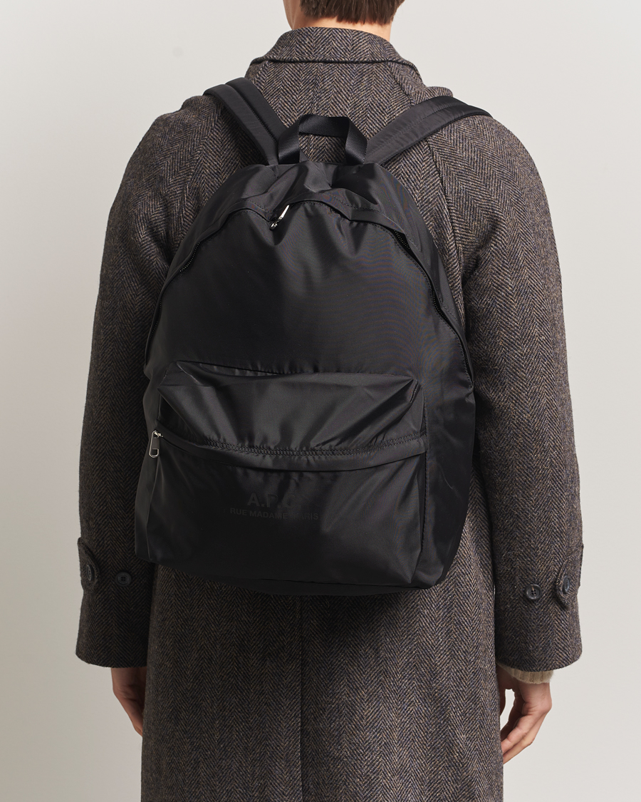 Herr | Väskor | A.P.C. | Backstage Nylon Cordura Backpack Black