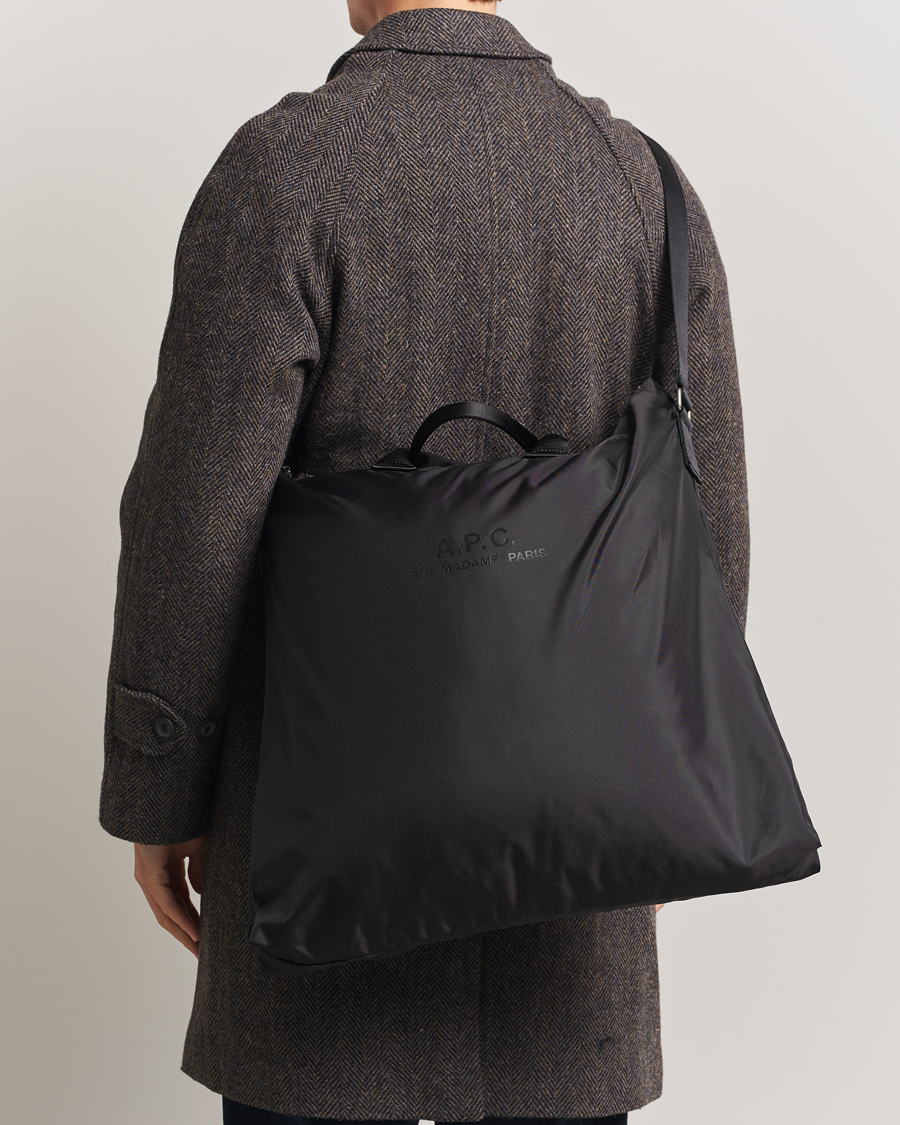 Herr | Väskor | A.P.C. | Backstage Nylon Cordura Tote Bag Black