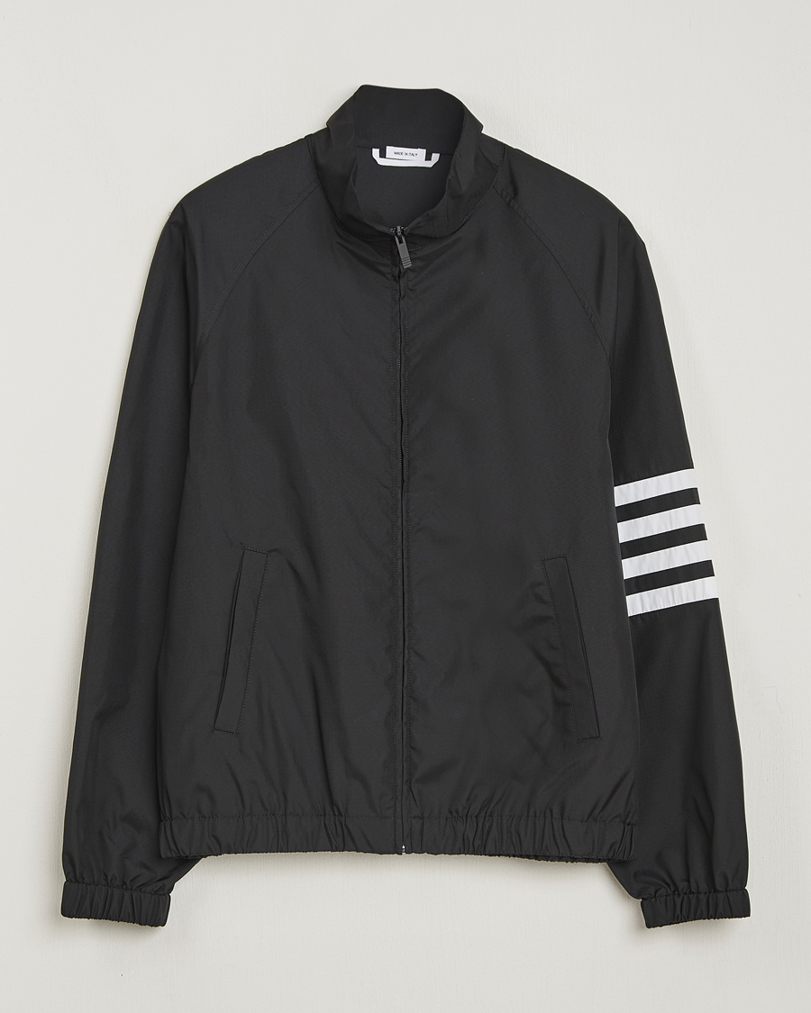 Herr | Jackor | Thom Browne | Raglan 4 Bar Nylon Jacket Black