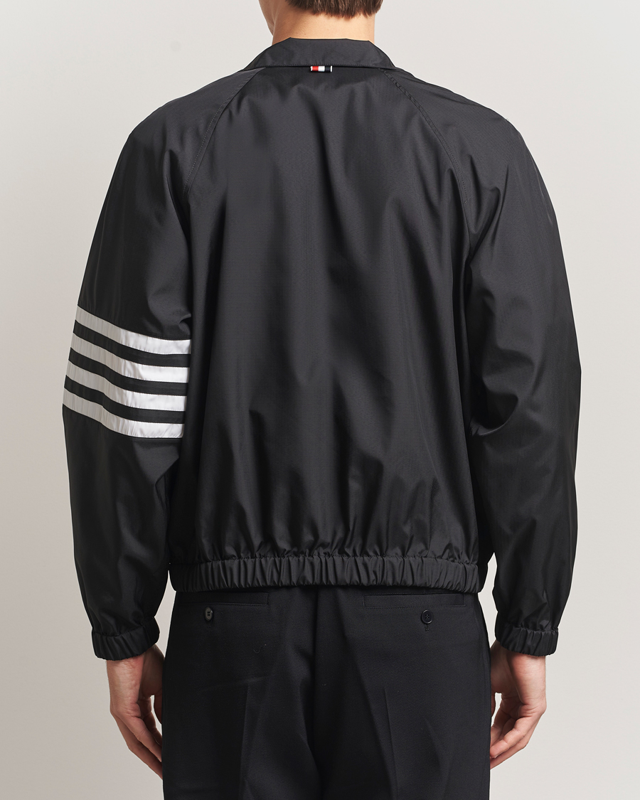 Herr | Jackor | Thom Browne | Raglan 4 Bar Nylon Jacket Black