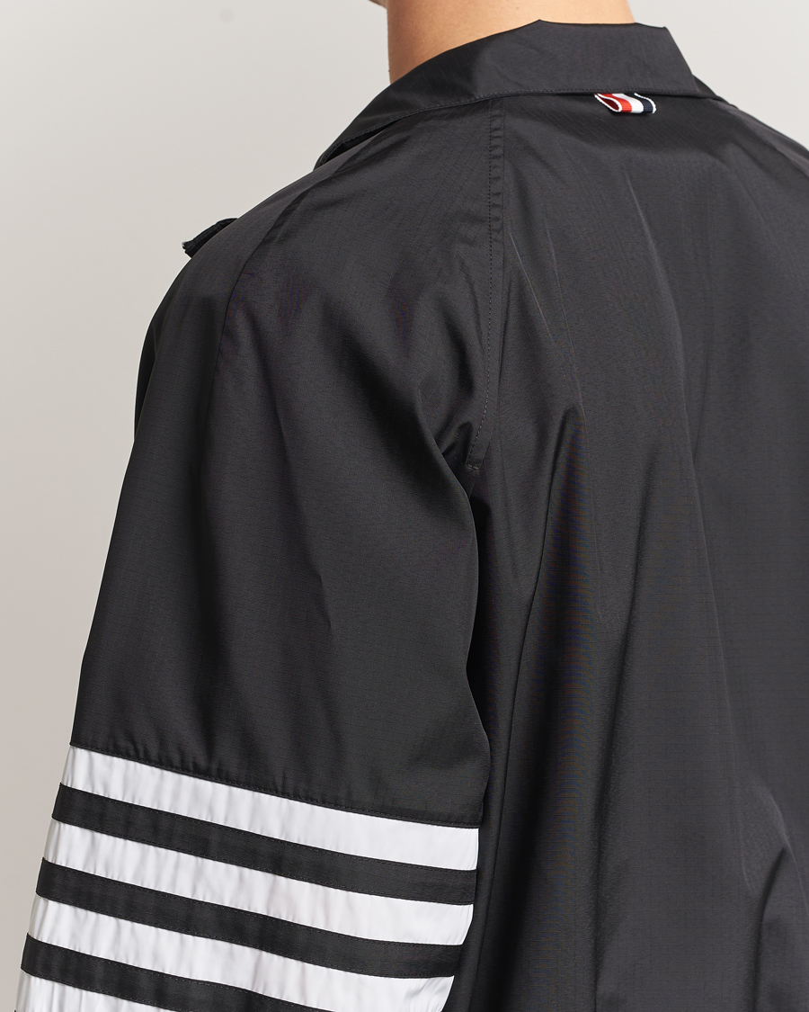 Herr | Jackor | Thom Browne | Raglan 4 Bar Nylon Jacket Black