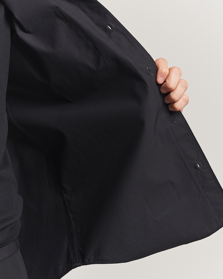 Herr | Skjortor | Thom Browne | Long Sleeve Hooded Overshirt Black