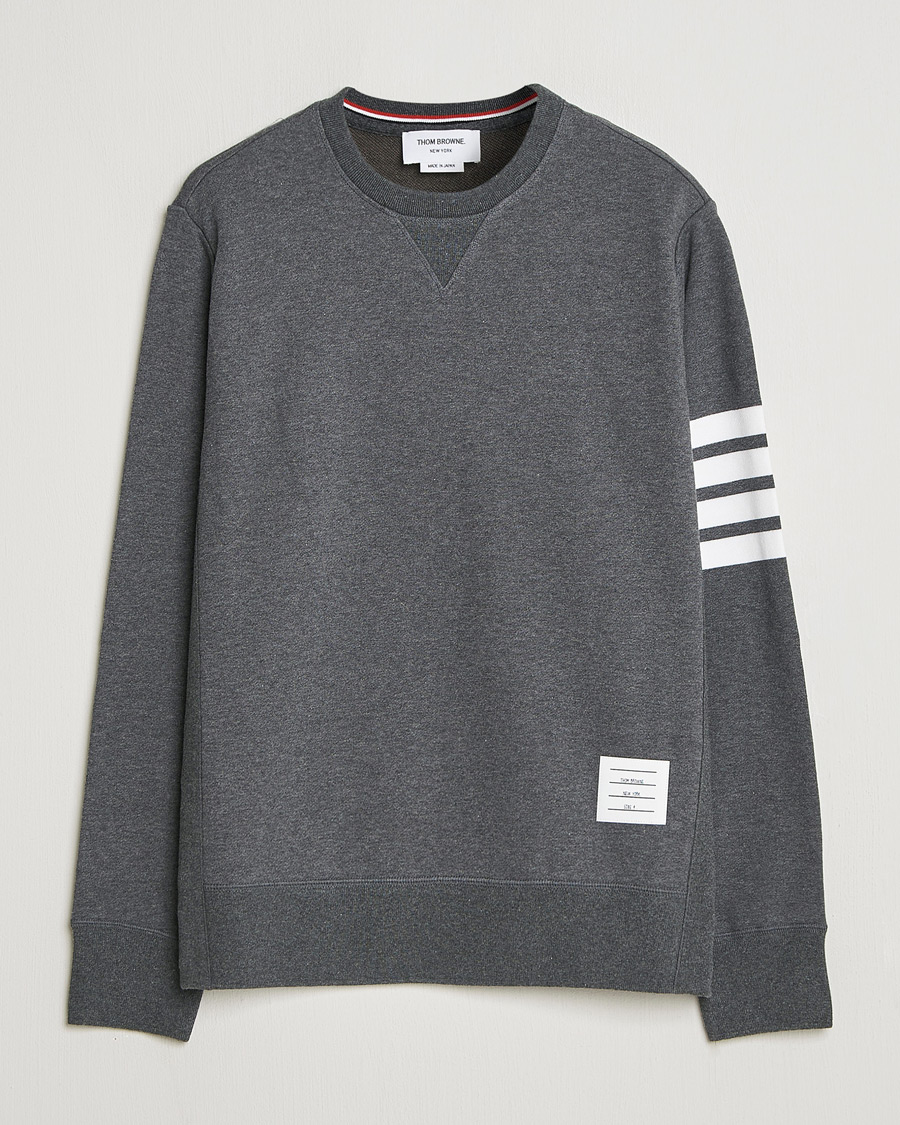 Herr | Tröjor | Thom Browne | Classic 4 Bar Loopback Sweatshirt Dark Grey