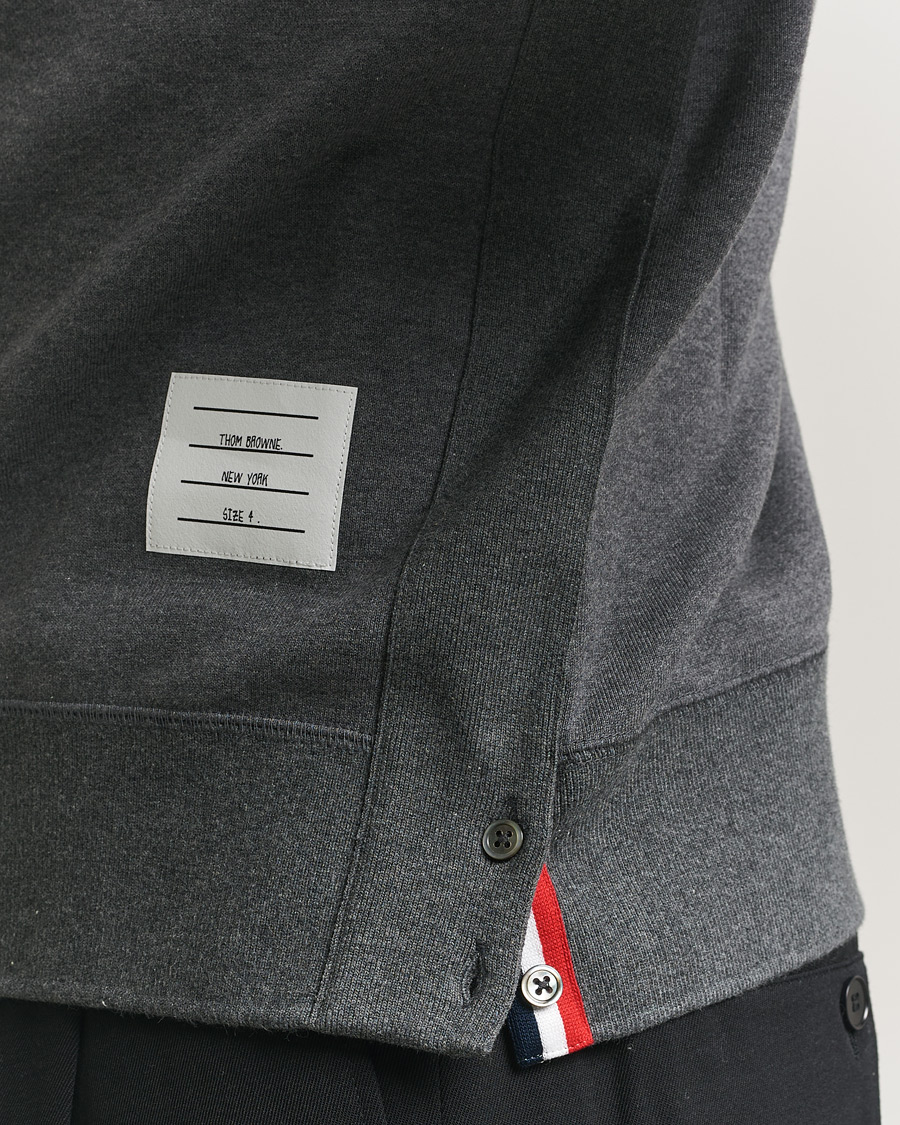 Herr | Tröjor | Thom Browne | Classic 4 Bar Loopback Sweatshirt Dark Grey