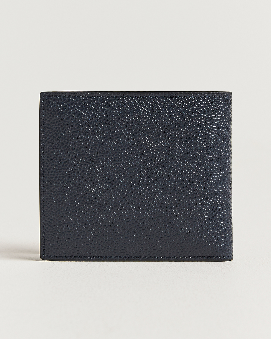 Herr | Plånböcker | Thom Browne | Pebble Grain Leather Wallet Navy
