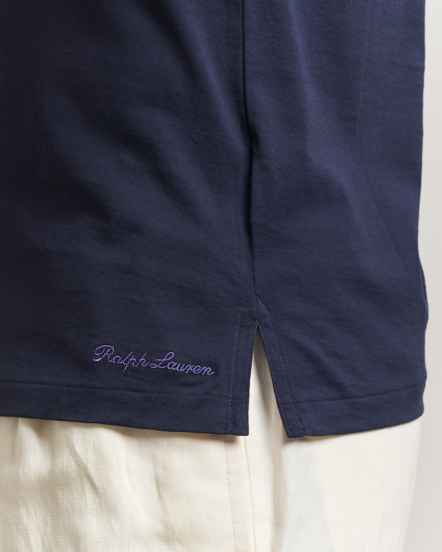 Herr | T-Shirts | Ralph Lauren Purple Label | Luxury Cotton T-Shirt Chairman Navy