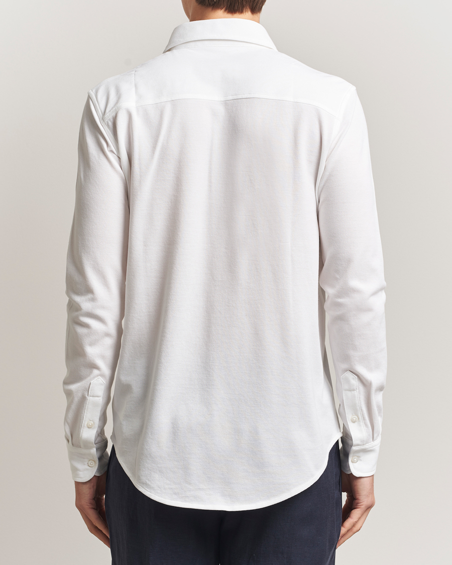 Herr | Skjortor | Ralph Lauren Purple Label | Washed Cotton Pique Shirt White