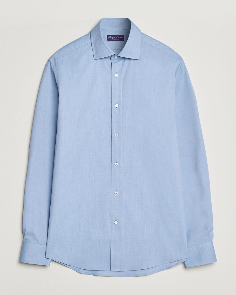 Herr | Skjortor | Ralph Lauren Purple Label | Oxford Button Down Shirt Light Blue