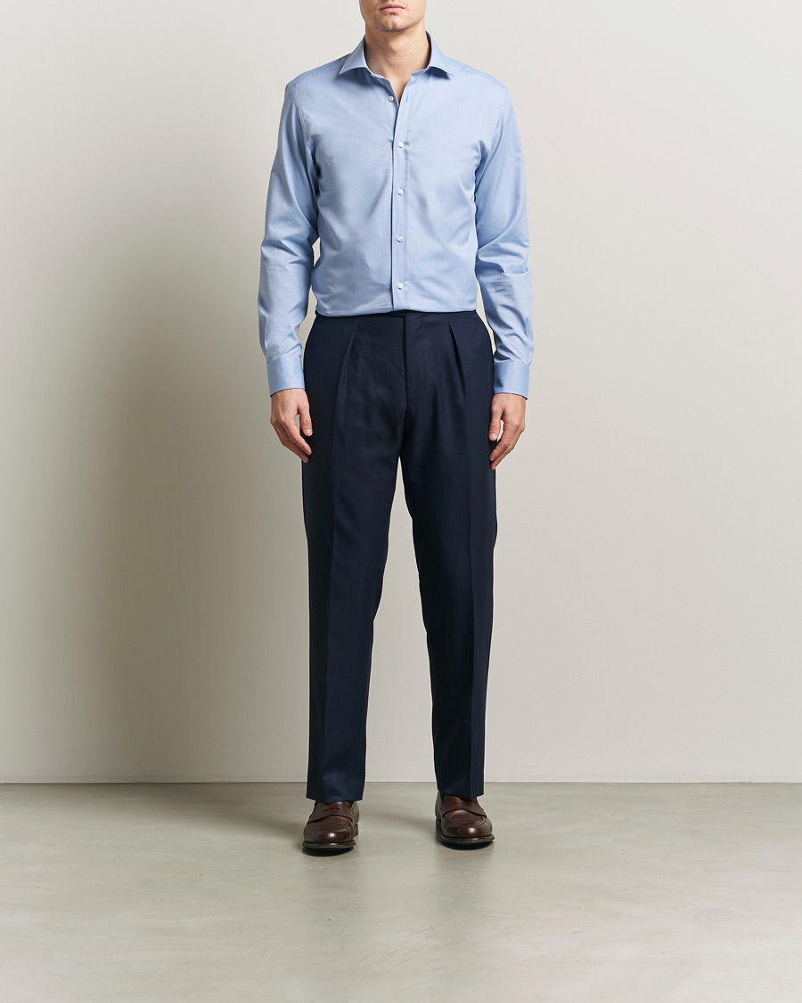 Herr | Skjortor | Ralph Lauren Purple Label | Oxford Button Down Shirt Light Blue