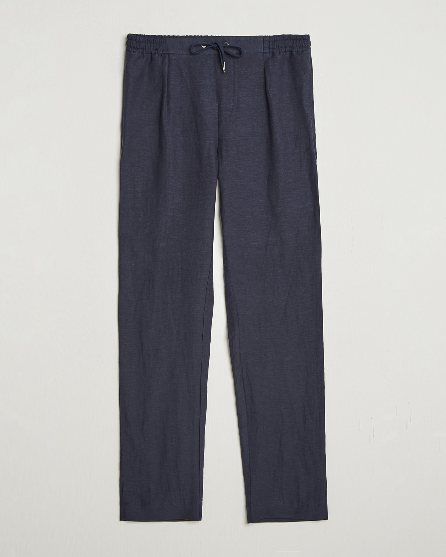 Herr | Byxor | Ralph Lauren Purple Label | Dorset Drawstring Trousers Chairman Navy