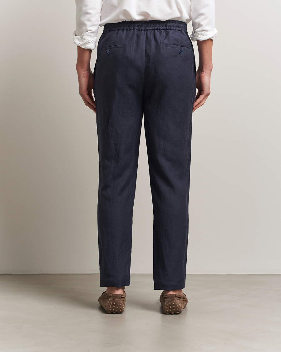 Herr | Byxor | Ralph Lauren Purple Label | Dorset Drawstring Trousers Chairman Navy