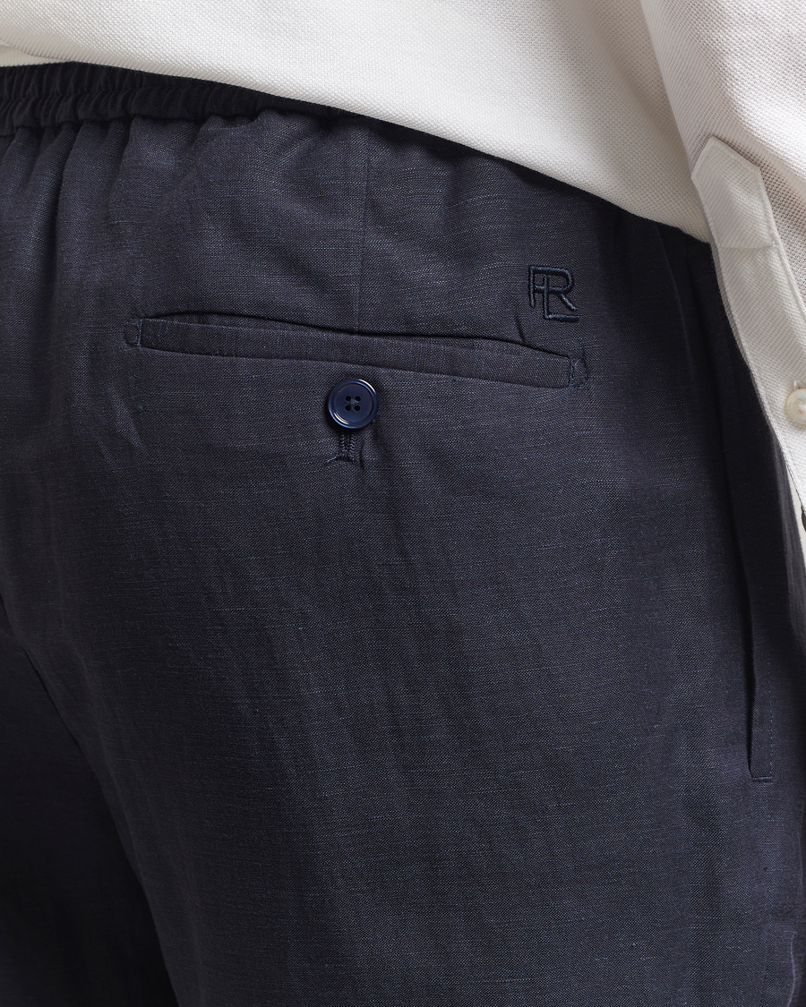 Herr | Byxor | Ralph Lauren Purple Label | Dorset Drawstring Trousers Chairman Navy