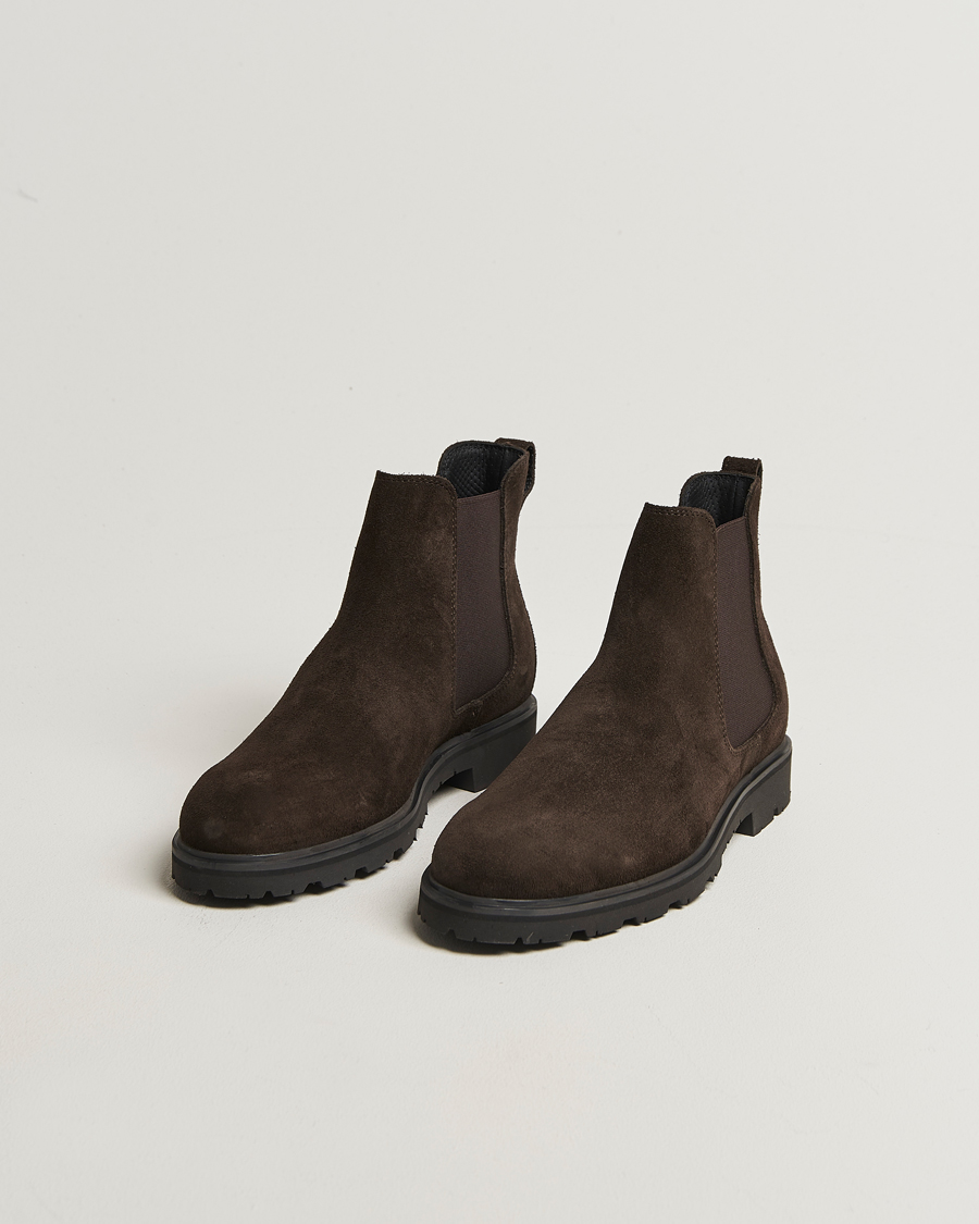 Herr | Kängor | UBR | Thunder Chelsea Suede Boot Dark Brown