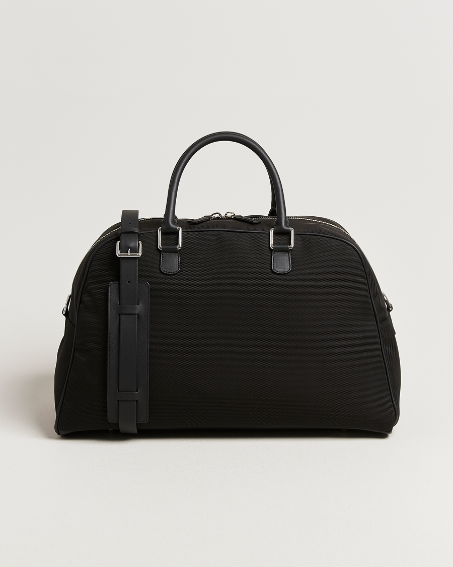 Herr | Väskor | Anderson's | Balistic Nylon/Leather Weekendbag Black