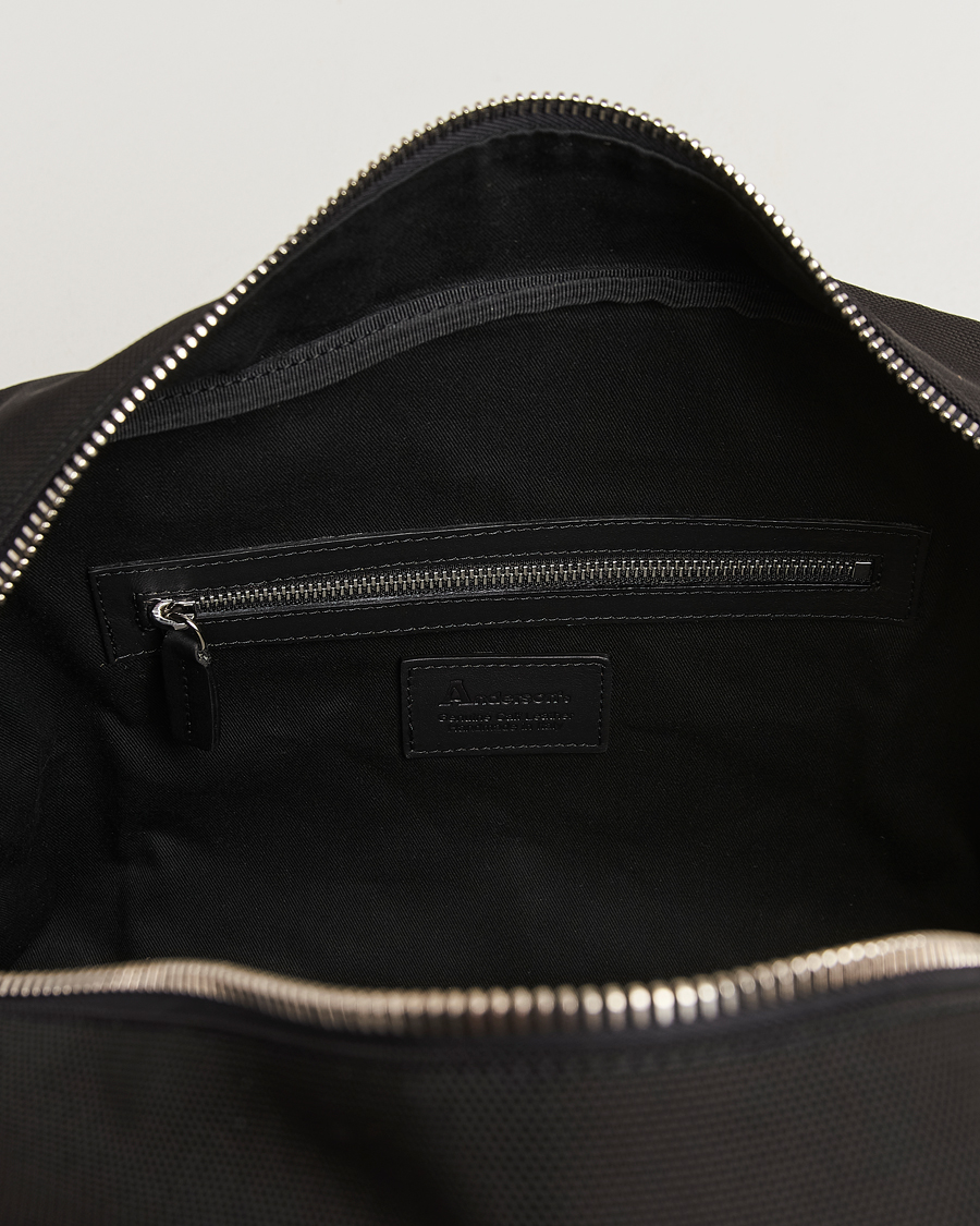 Herr | Väskor | Anderson's | Balistic Nylon/Leather Weekendbag Black