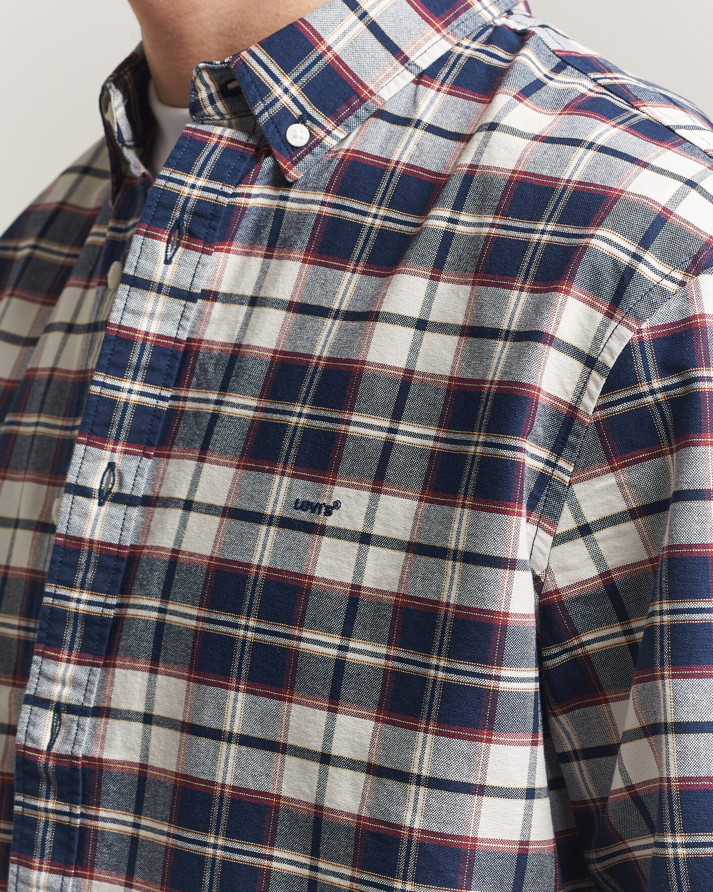 Herr | Skjortor | Levi's | Cotton Checked Shirt Dress Blues