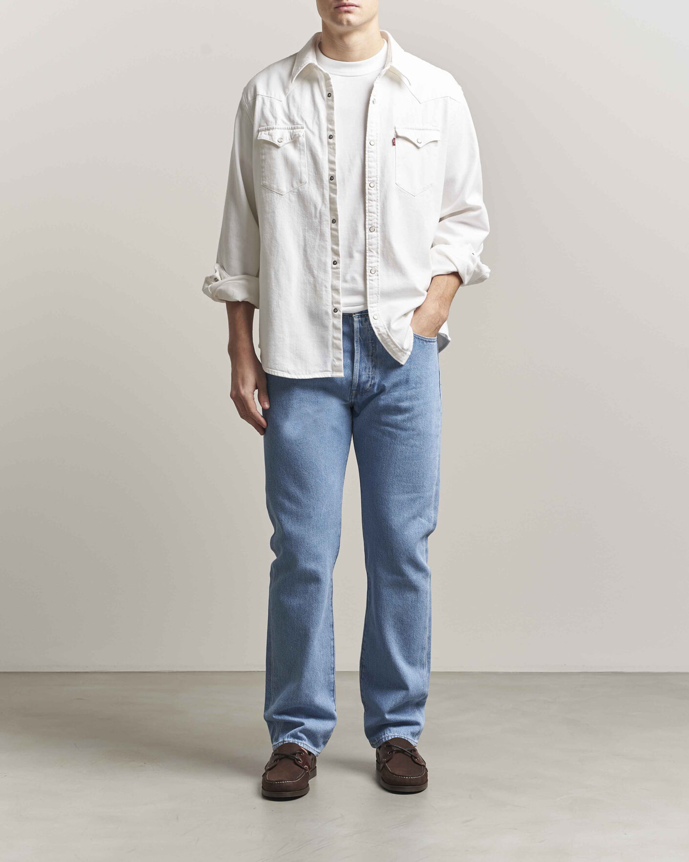 Herr | Skjortor | Levi's | Barstow Western Standard Shirt Cloudy Skys
