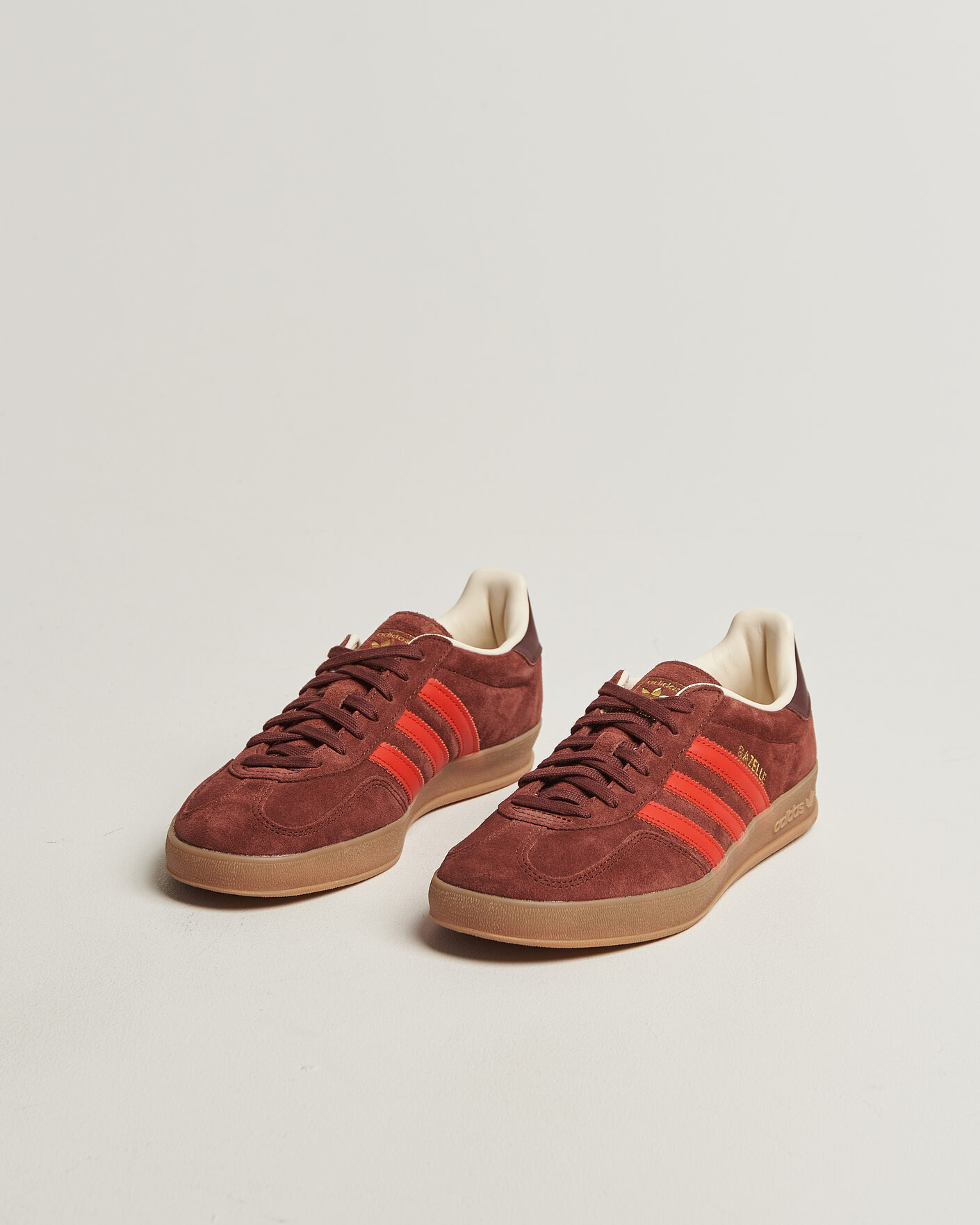 Herr | Sneakers | adidas Originals | Gazelle Indoor Sneaker Brown/Red