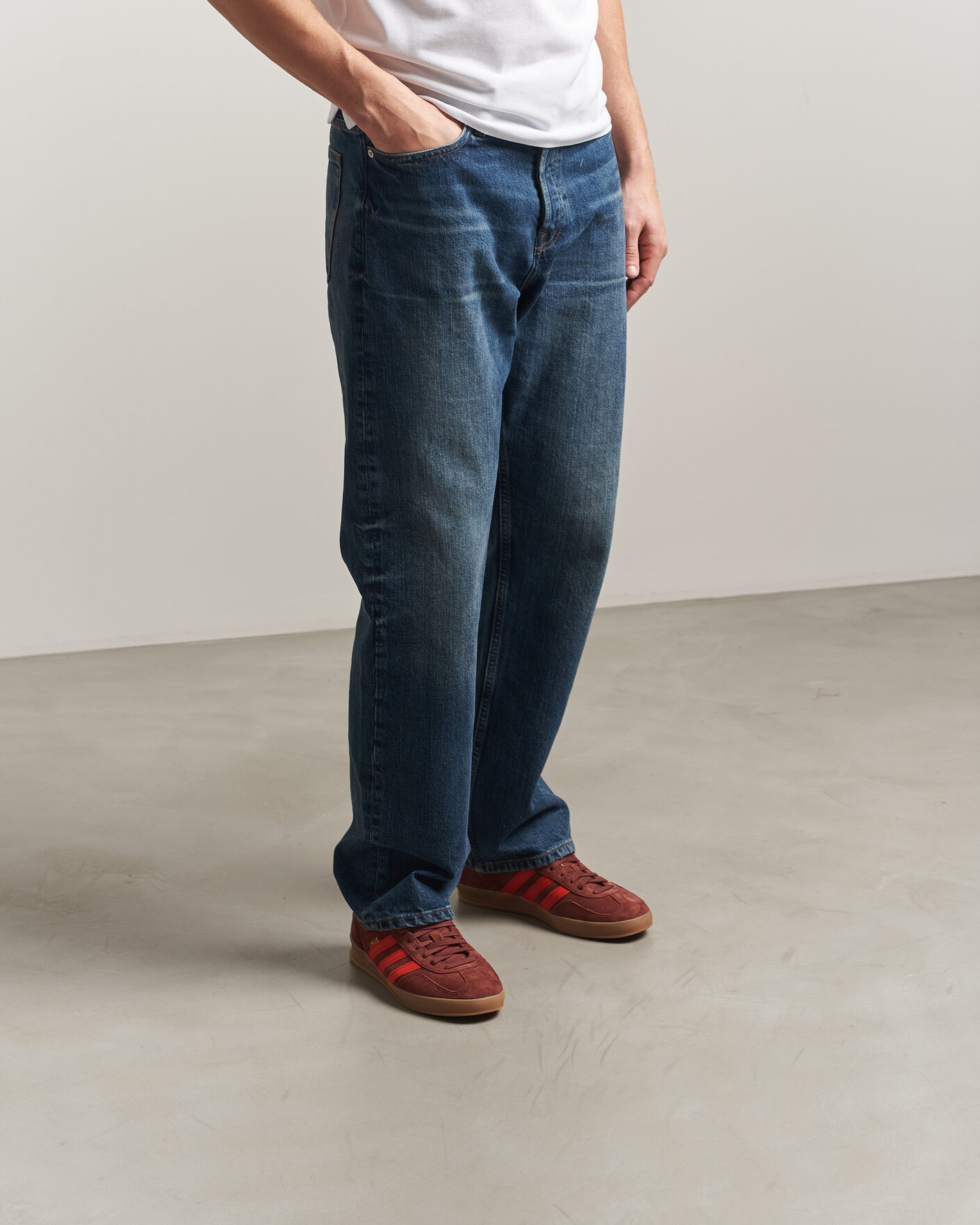 Herr | Sneakers | adidas Originals | Gazelle Indoor Sneaker Brown/Red