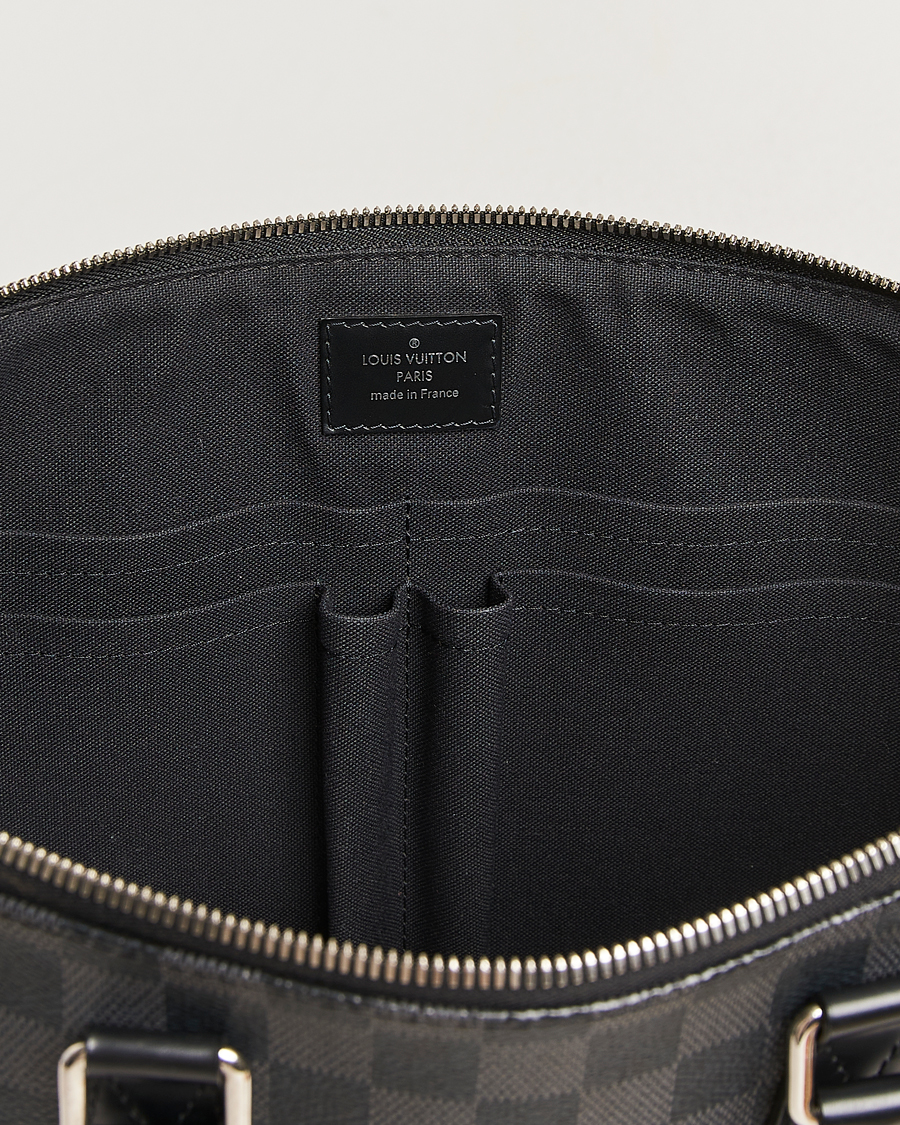 Herr | Pre-Owned & Vintage Bags | Louis Vuitton Pre-Owned | Porte Documents Jour Damier Graphite