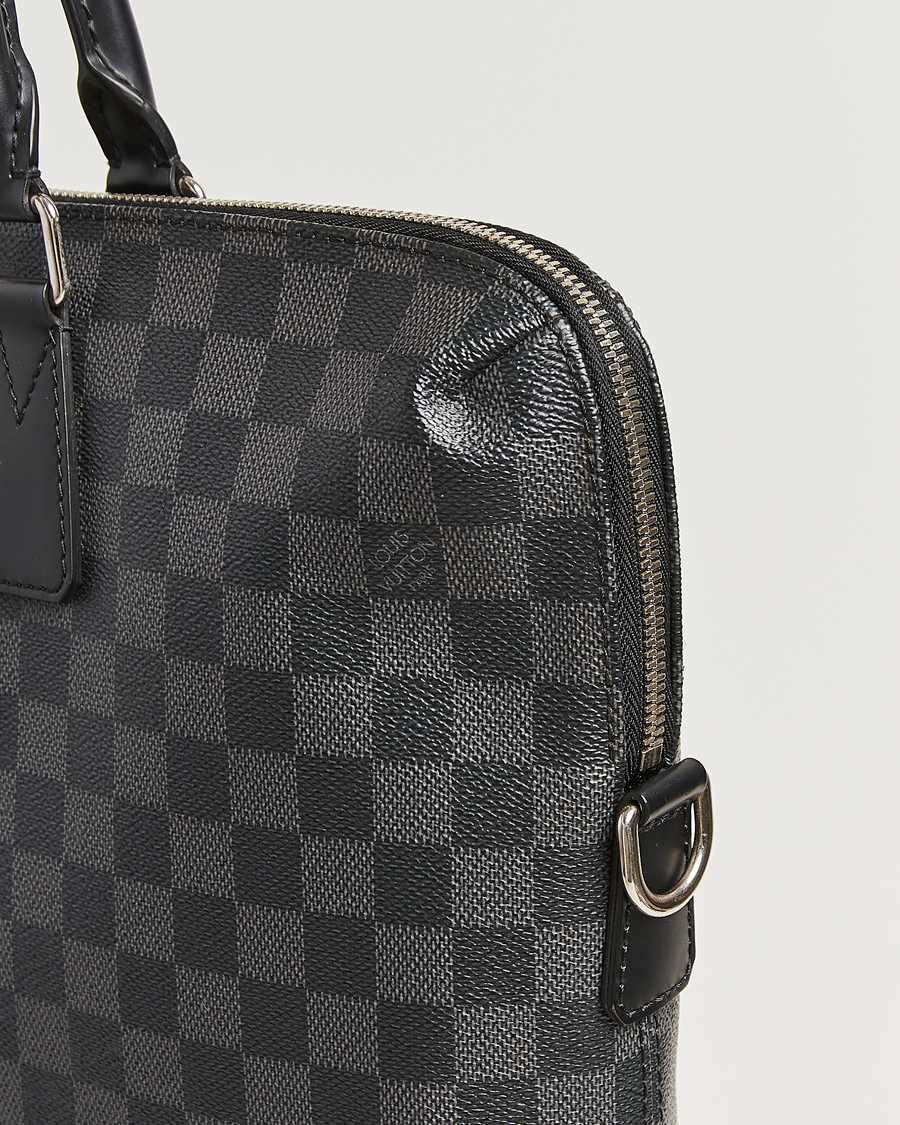 Herr | Pre-Owned & Vintage Bags | Louis Vuitton Pre-Owned | Porte Documents Jour Damier Graphite