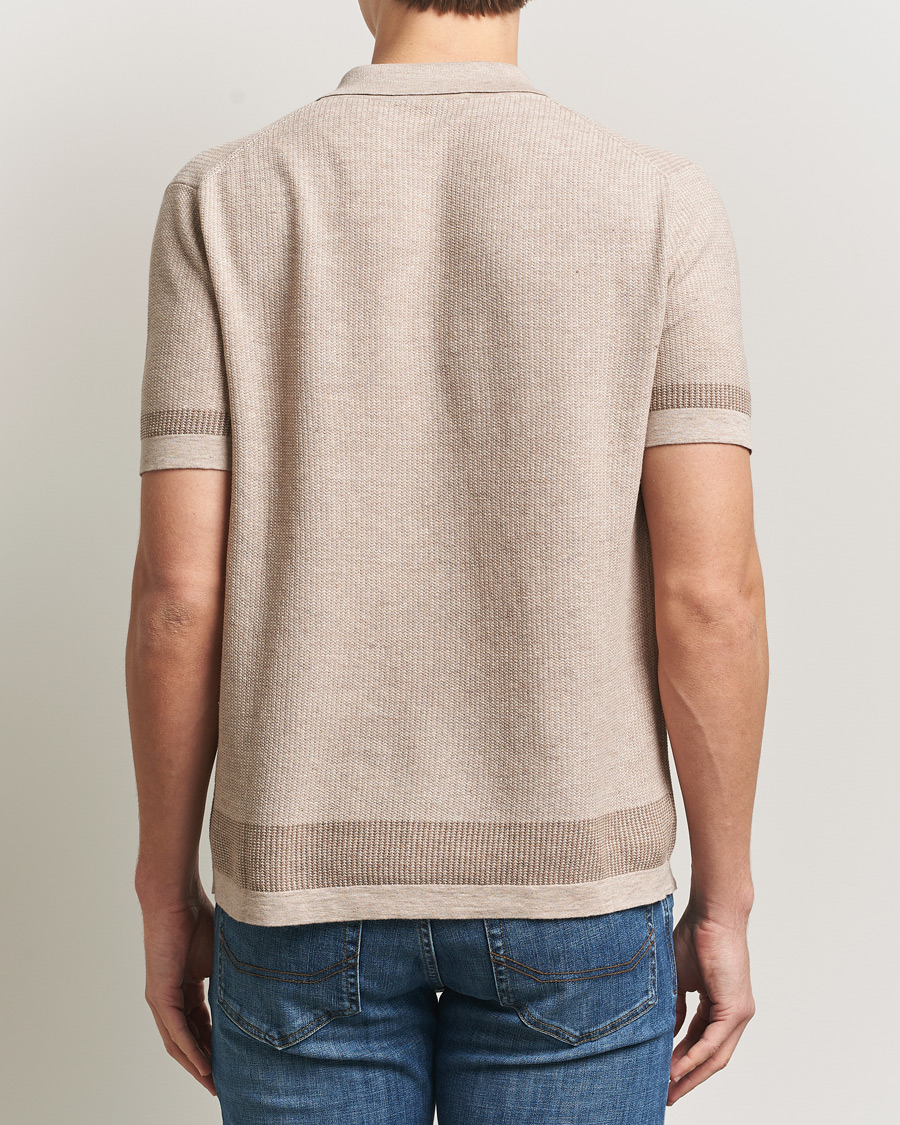 Herr | Skjortor | Brioni | Cotton/Linen Cuban Shirt Beige