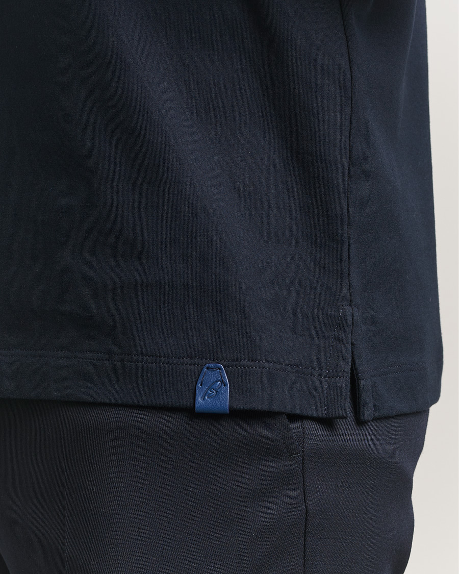 Herr | T-Shirts | Brioni | Short Sleeve Cotton T-Shirt Navy