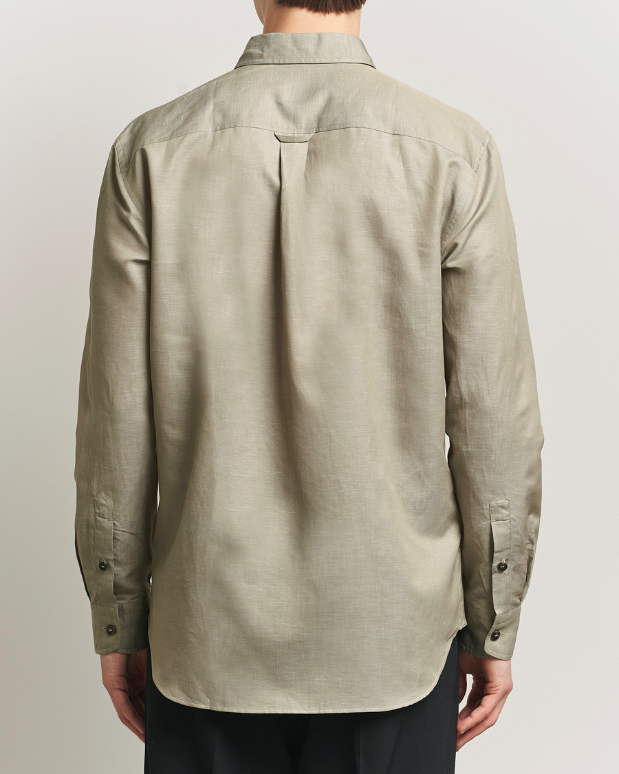 Herr | Skjortor | Brioni | Cotton/Linen Overshirt Olive