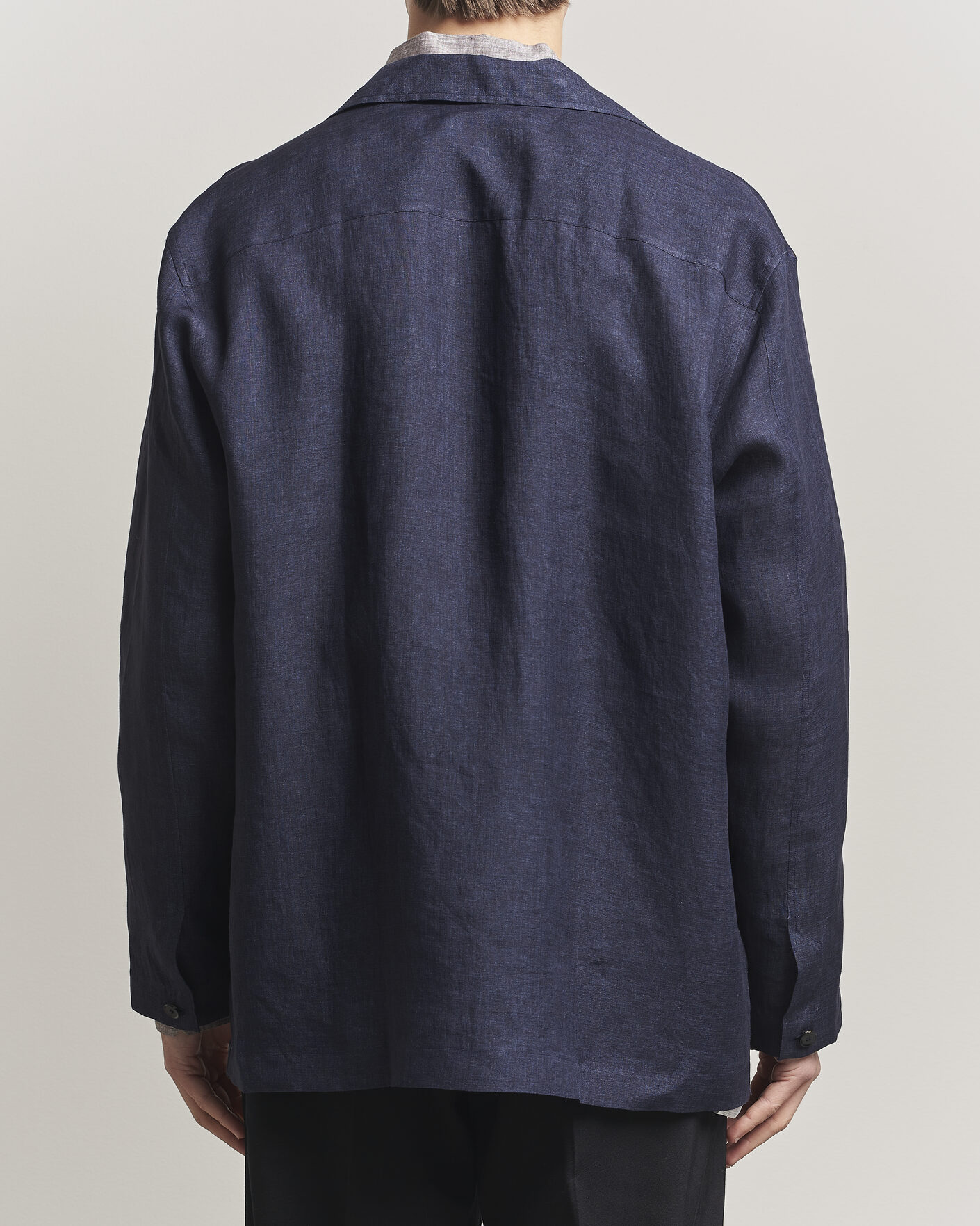 Herr | Skjortor | Brioni | Linen Shirt Blazer Navy