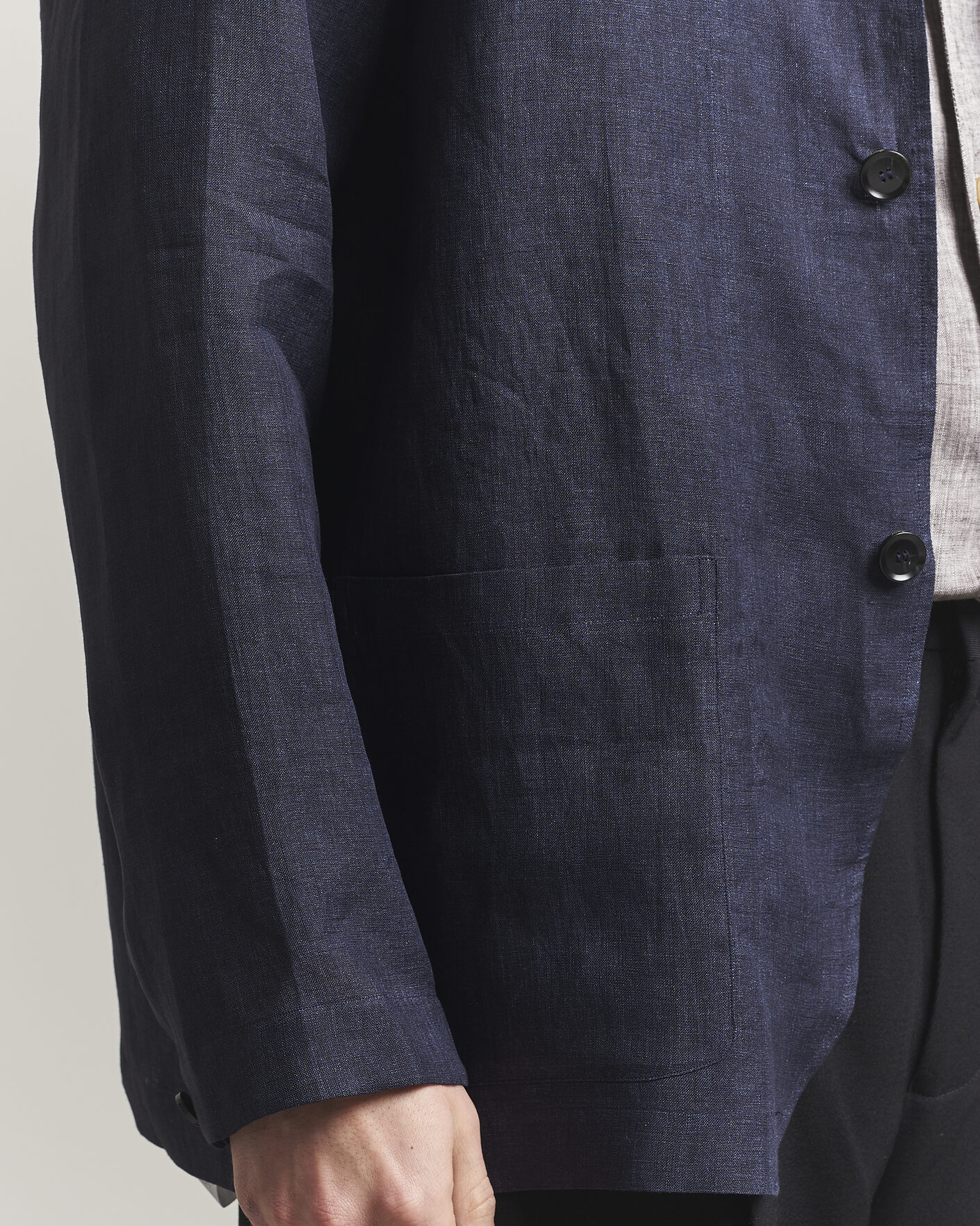 Herr | Skjortor | Brioni | Linen Shirt Blazer Navy