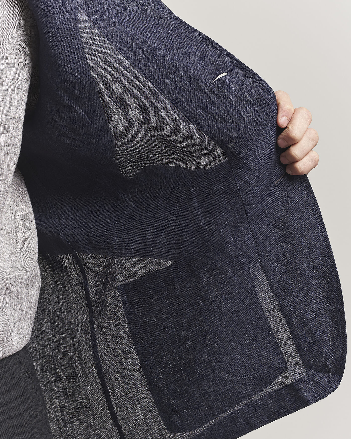 Herr | Skjortor | Brioni | Linen Shirt Blazer Navy