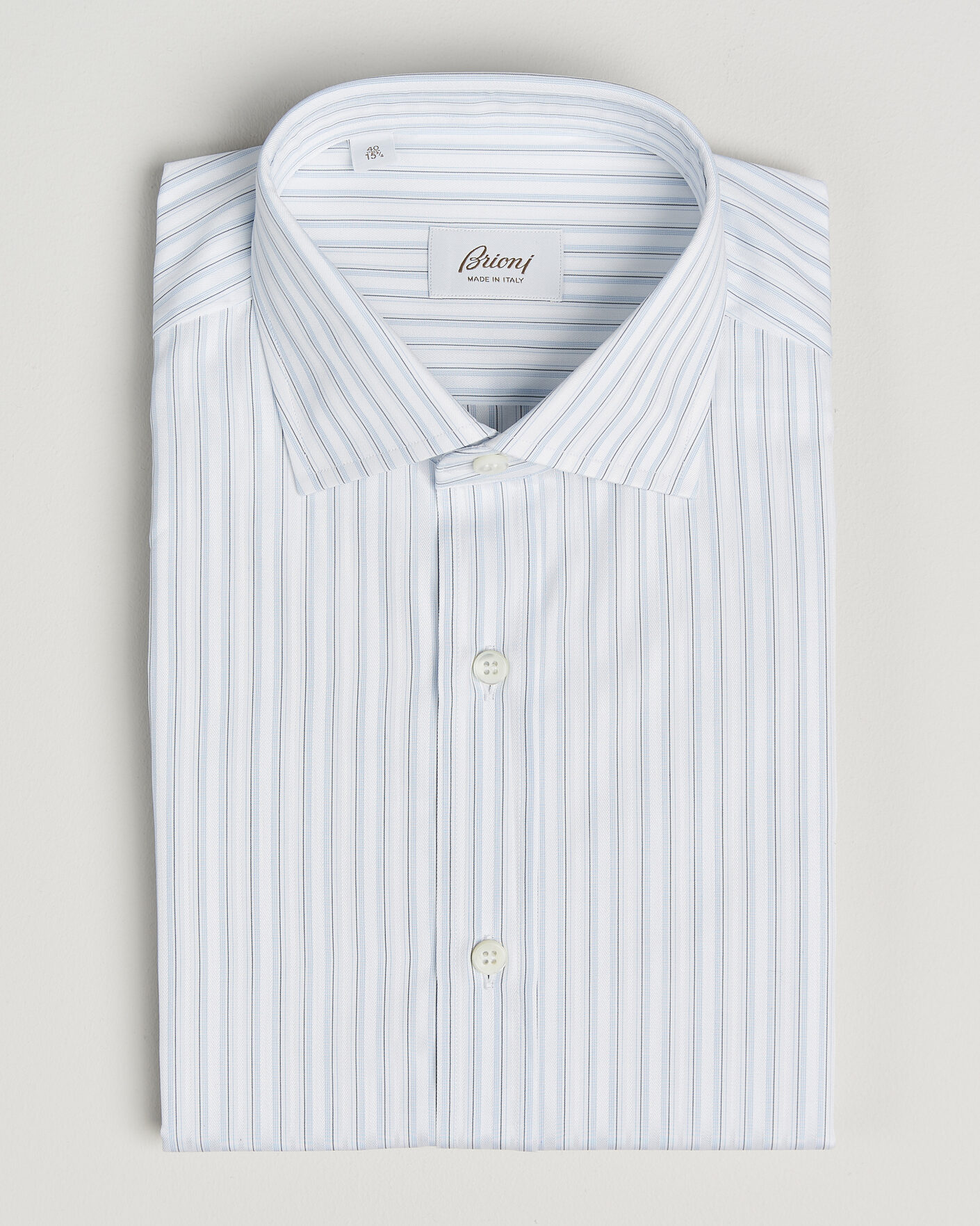 Herr | Skjortor | Brioni | Slim Fit Dress Shirt Light Blue Stripe