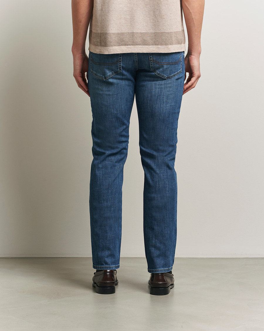 Herr | Byxor | Brioni | 5-Pocket Denim Medium Blue Wash