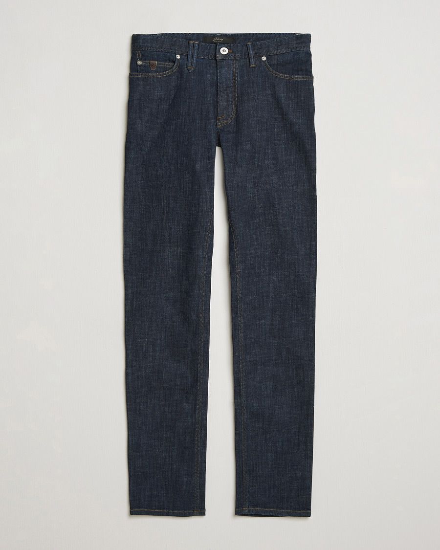 Herr | Byxor | Brioni | 5-Pocket Denim Dark Blue Wash