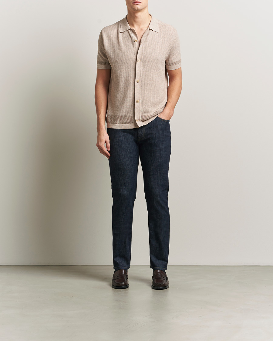 Herr | Byxor | Brioni | 5-Pocket Denim Dark Blue Wash